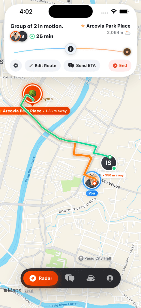 Halfway Arcovia Park Place Converging Path